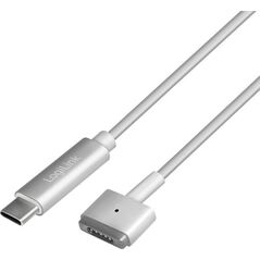 Kabel USB LogiLink USB-C - MagSafe 2 1.8 m Srebrny (PA0226) 10043666 4052792057362