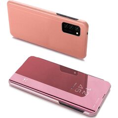 Hurtel Clear View Case futerał etui z klapką Samsung Galaxy A03s (166,5) różowy 10062416 9145576241288