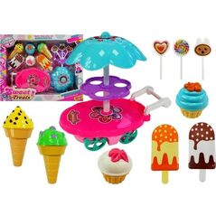 LeanToys Zestaw Słodkości Wózek Stoisko Lodziarnia 10074060 5907625583473