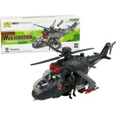 LeanToys Helikopter Ogromne Skrzydła Światła Czarny Dźwięk Obraca Się 10074066 5904204758949