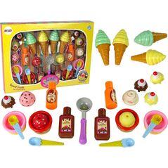 LeanToys Zestaw Słodkości Lody Babeczki Sosy Łyżeczki 10074260 5904204759328