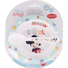 Mickey Mouse Mickey Mouse - Zestaw do mikrofali (miska z łyżeczką) (Cool) 10074685 8412497130788