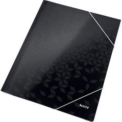 Leitz Teczka kartonowa z gumką WOW Leitz, czarna 39820095 10088652 4002432120642