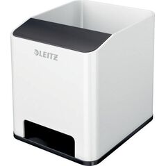 Leitz Kubek na długopisy Leitz WOW ze wzmacniaczem dźwięku, czarny 53631095 10090337 4002432122110