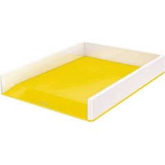 Leitz Półka na dokumenty Leitz WOW dwukolorowa, żółta 53611016 10090549 4002432122004