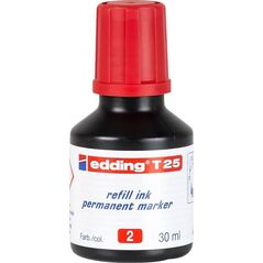 Edding Tusz do mark.perm.30ml czerwony T25/002 EDING 10093203 4004764023875