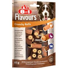 8in1 Przysmak FLAVOURS Crunchy Rolls 85g 10104301 4048422152569