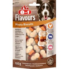 8in1 Przysmak FLAVOURS Meaty Biscuits 100g 10104303 4048422152590