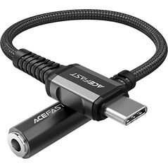 Adapter USB Acefast C1-07 black USB-C - Jack 3.5mm Czarny  (6974316280606) 10119027 6974316280606