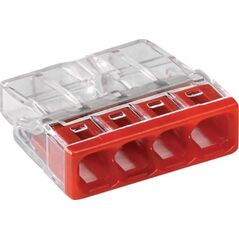 Wago Szybkozłączka 2273-204 4X0,5-2,5 MM2 czerwona 5 szt. 10142618 5907522003081