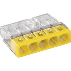 Wago SZYBKOZŁĄCZKA WAGO 2273-205 5X0,5-2,5 MM2 ŻÓŁTA 5 SZTUK 10142619 5907522003135