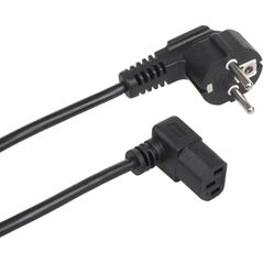 Kabel zasilający Maclean Kabel zasilający kątowy Maclean MCTV-854 3 pin 3m wtyk EU 10147711 5902211125006