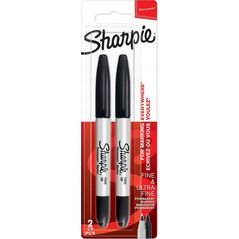Sharpie Sharpie Marker Twin Tip Schwarz 2er Blister 10249896 3501179864549
