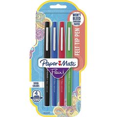 Paper Mate PAPER MATE Faserschreiber Flair 4er Strd Farben M 0.7 mm Blister 10250171 3026980323653