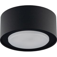 Lampa sufitowa Nowodvorski Plafon okrągły FLEA czarny downlight lampa natynkowa do gabinetu 10360338 5903139820394