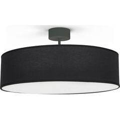 Lampa sufitowa Nowodvorski Abażurowy plafon minimalistyczny Violet 7961 okrągły czarny hol 10360348 5903139796194