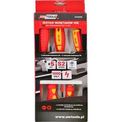 AWTools AWTOOLS ZESTAW WKRĘTAKÓW IZOLOWANYCH VDE S2 / 5szt. 10362636 5903678604073