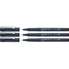 Schneider Zestaw cienkopisów SCHNEIDER Pictus, 3 szt., czarne, mix grubości 10384131 4004675150899