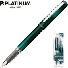 Platinum Pióro wieczne Platinum Prefounte Dark Emerald, F, w plastikowym opakowaniu, na blistrze, zielone 10384174 4977114911361