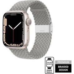 Crong Crong Wave Band Pleciony pasek do Apple Watch 38/40/41 mm (jasny szary) 10506254 5904310701532