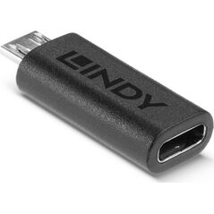 Adapter USB Lindy 41903 USB-C - microUSB Czarny  (41903) 10510938 4002888419031