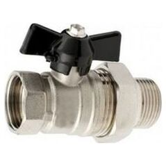 Hydroland ZAWÓR KULOWY WODNY ŚRUBUNEK MOTYL 3/4"" TYTAN W/S // ZKW-20-WS-M-H-TYTAN 10587973 5900308734308