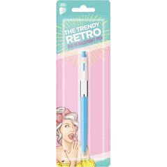 ICO Długopis automatyczny ICO Retro 70'C, Pastel, blister, wkład niebieski, mix kolorów 10624647 5997361559023
