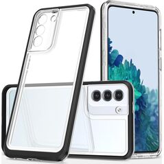 Hurtel Clear 3in1 etui do Samsung Galaxy S22+ (S22 Plus) żelowy pokrowiec z ramką czarny 10757599 9145576242995