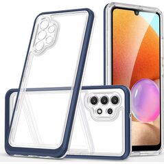 Hurtel Clear 3in1 etui do Samsung Galaxy A32 5G żelowy pokrowiec z ramką niebieski 10757637 9145576242704