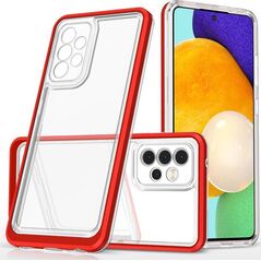 Hurtel Etui Clear 3in1 etui do Samsung Galaxy A33 5G żelowy pokrowiec z ramką czerwony 10757669 9145576244500