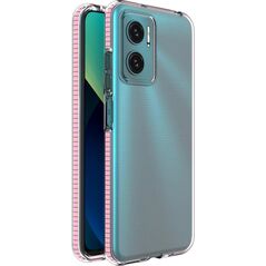 Hurtel Spring Case pokrowiec żelowe etui z kolorową ramką do Xiaomi Redmi 10 jasnoróżowy 10757687 9145576244128
