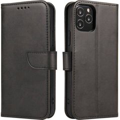 Hurtel Magnet Case elegancki futerał etui pokrowiec z klapką i funkcją podstawki OnePlus Nord N20 5G czarny 10757800 9145576246061