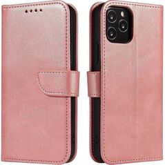Hurtel Magnet Case elegancki futerał etui pokrowiec z klapką i funkcją podstawki Samsung Galaxy A03s (166,5) różowy 10757804 9145576246207