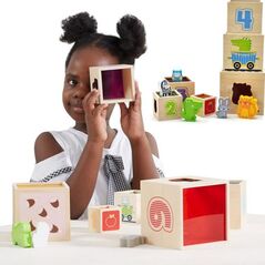 Viga Toys VIGA Drewniana Piramidka Układanka Klocki Sorter 10801526 6971608445729