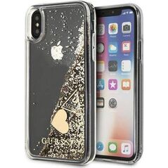 Guess Guess GUOHCPXGLHFLGO iPhone X/Xs gold/złoty hard case Glitter Charms 10802256 3700740478578