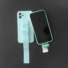 Hurtel Rope Case silikonowe etui ze smyczą torebka smycz pasek do Samsung Galaxy A23 czarny 11101167 9145576246870