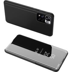 Hurtel Clear View Case futerał etui z klapką Xiaomi Redmi Note 11S / Note 11 czarny 11112590 9145576246382