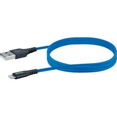 Kabel USB Schwaiger USB-A - Lightning 1.2 m Niebieski (LPRO440501) 11261382 4004005031171