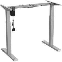 Ergo Office Biurko elektryczne regulacja wys. Ergo Office, max wys 123cm, max - 70 kg, bez blatu do pracy stojąco siedzącej, szare, ER-403G 11538157 5902211119579