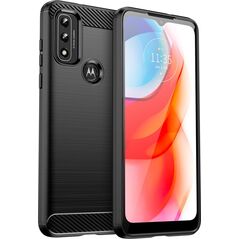 Hurtel Carbon Case elastyczne etui pokrowiec Motorola Moto G Play 2022 czarny 11538387 9145576255148
