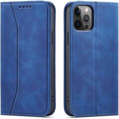 Hurtel Magnet Fancy Case etui do iPhone 12 Pro Max pokrowiec portfel na karty kartę podstawka niebieski 11542408 9145576249475