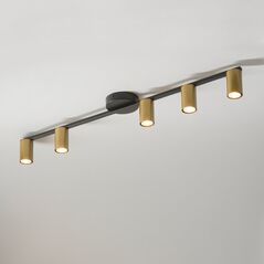 Lampa sufitowa Sigma Metalowa lampa sufitowa Sky listwa do kuchni czarna złota 11542925 5905143281345