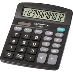 Kalkulator Genie GENIE Tischrechner Basic 225 BD 12-stellig 11553261 4015468126342