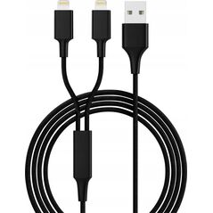 Kabel USB USB-A - 2x Lightning 1.2 m Czarny (SMRTER_HYDRA_DUO_L_BK) 11618643 4250551405700