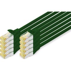 Digitus DIGITUS 10er CAT 6A S/FTP Patchkabel, 1m, grün 11718043 4016032469124