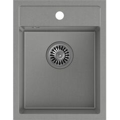 Zlewozmywak Quadron JOHNNY 90 Steingran zlewozmywak granitowy szary 1-komorowy z/o (39x50x20), z syfonem stal szlachetna 11741657 5904310994149