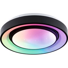 Lampa sufitowa Paulmann Panel Rainbow Dynamic 22W RGB Zmienna Biel Biały/czarny 11757553 4000870705445