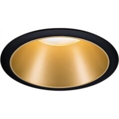 Paulmann Oprawa wbudowana Cole GU10 max. 10W czarny / złoty mat 11757708 4000870933954