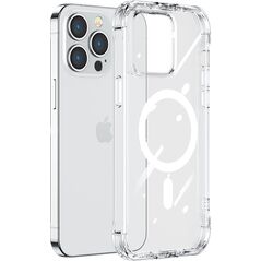 Joyroom Joyroom Magnetic Defender magnetyczne etui do iPhone 14 pancerny pokrowiec z haczykami podstawką przezroczysty (kompatybilne z MagSafe) 11834561 6956116729950