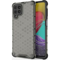 Hurtel Honeycomb etui pancerny pokrowiec z żelową ramką Samsung Galaxy M53 5G czarny 11866022 9145576257197